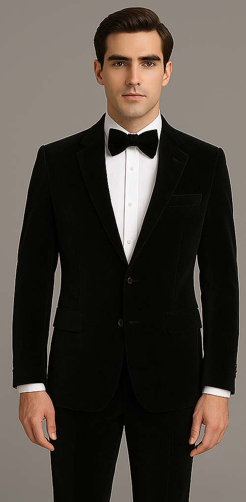 Rossi Man Leo RM1905 – Elegant Black Designer Suit for Men | Formal - XS