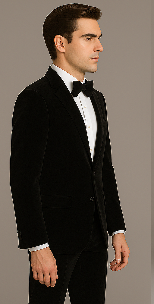 Rossi Man Leo RM1905 – Elegant Black Designer Suit for Men | Formal - XS