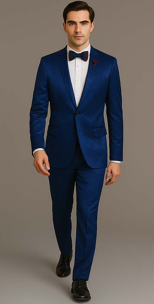 Rossi Man Leo Suit RM1906 – Modern Slim Fit 2-Piece Suit for Men | Stylish Formal Wear - XS