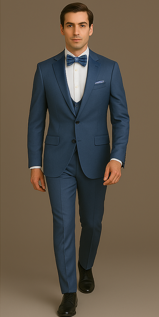 Rossi Man Leo Tuxedo RM1387 – Elegant Slim Fit Formal Wear for Men | Stylish Tuxedo Suit - XS