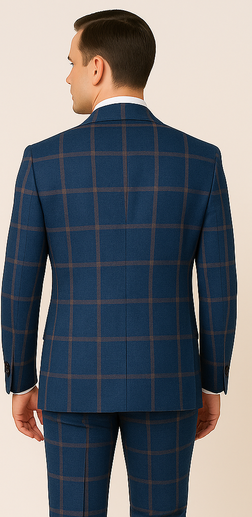 Rossi Man Max RM1840 – Slim Fit 3-Piece Formal Suit for Men - 34R