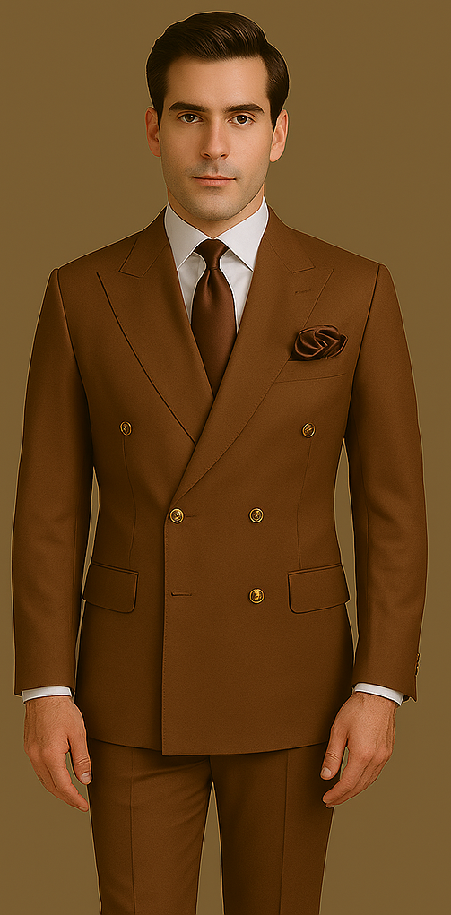 Rossi Man Milano RM1373 – Men's Slim Fit 3-Piece Suit | Modern Formal - 34R