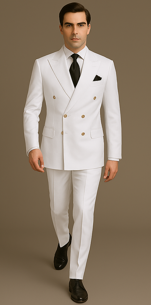 Rossi Man Milano RM1374 – Men's Modern 3-Piece Suit | Stylish Formal Wear Set - 34R