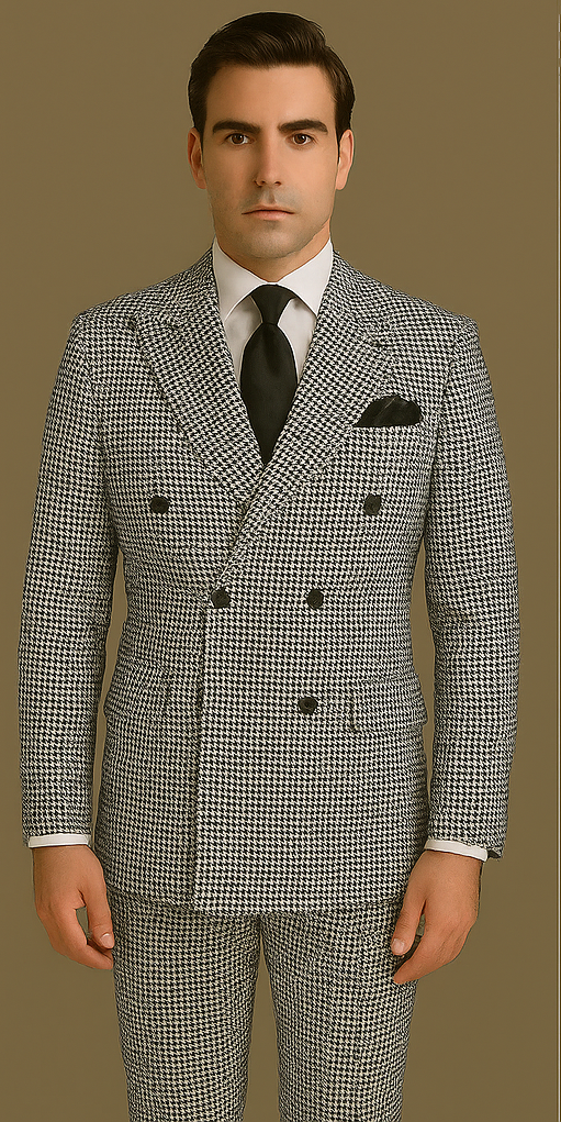 Rossi Man Milano RM1588 – Men's Modern 3-Piece Slim Fit Suit | Stylish Formal Outfit - 34R