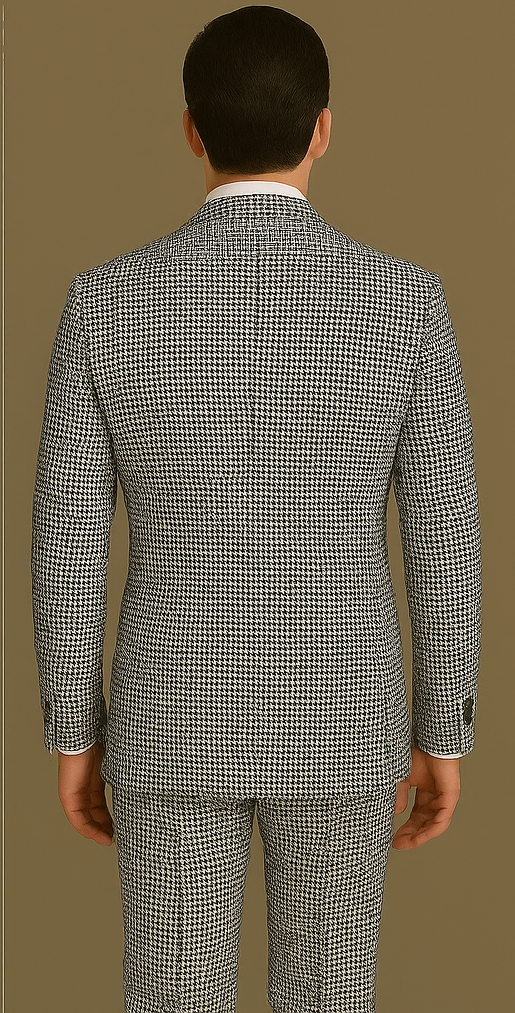 Rossi Man Milano RM1588 – Men's Modern 3-Piece Slim Fit Suit | Stylish Formal Outfit - 34R