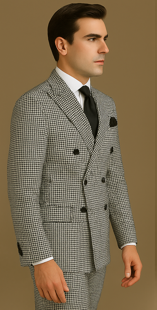 Rossi Man Milano RM1588 – Men's Modern 3-Piece Slim Fit Suit | Stylish Formal Outfit - 34R