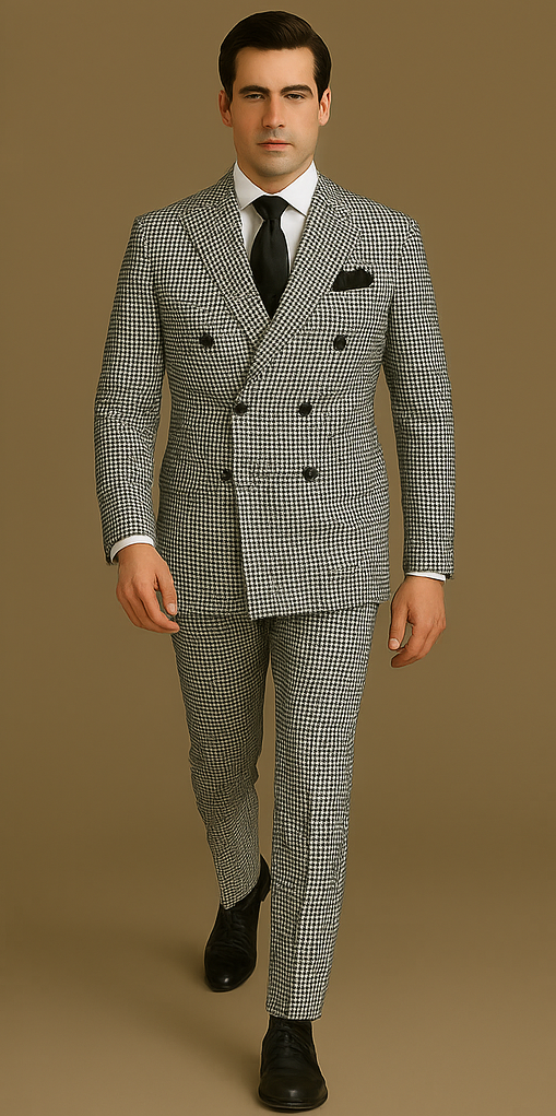 Rossi Man Milano RM1588 – Men's Modern 3-Piece Slim Fit Suit | Stylish Formal Outfit - 34R