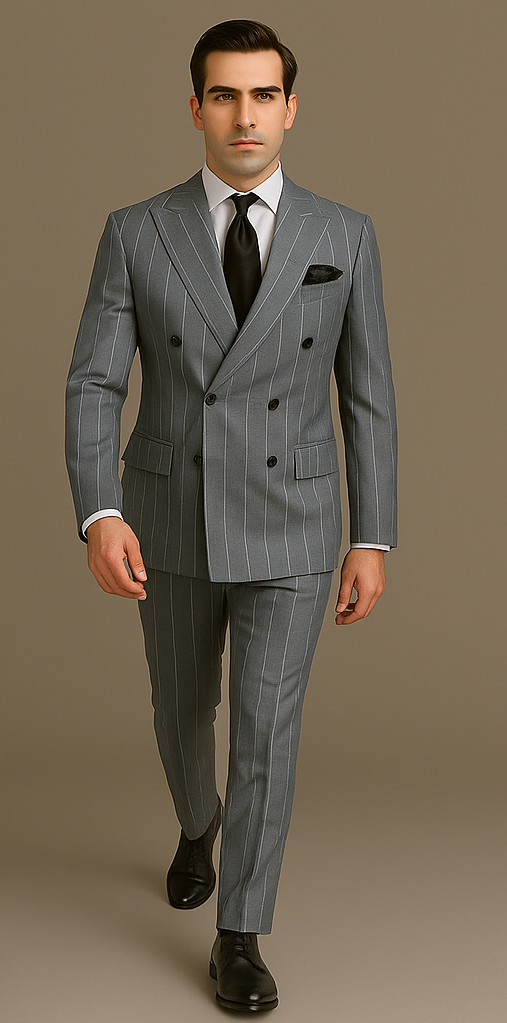 Rossi Man Milano RM1726 – Men's Modern Fit 3-Piece Suit | Stylish Formal - 34R