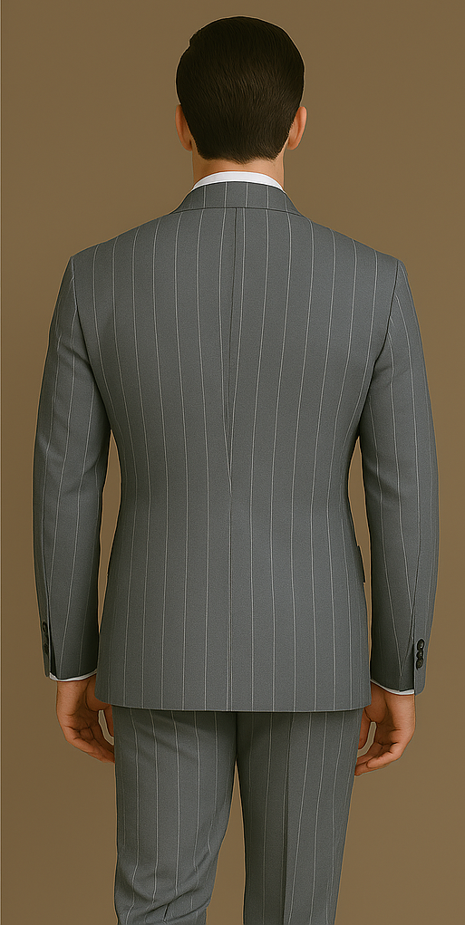 Rossi Man Milano RM1726 – Men's Modern Fit 3-Piece Suit | Stylish Formal - 34R