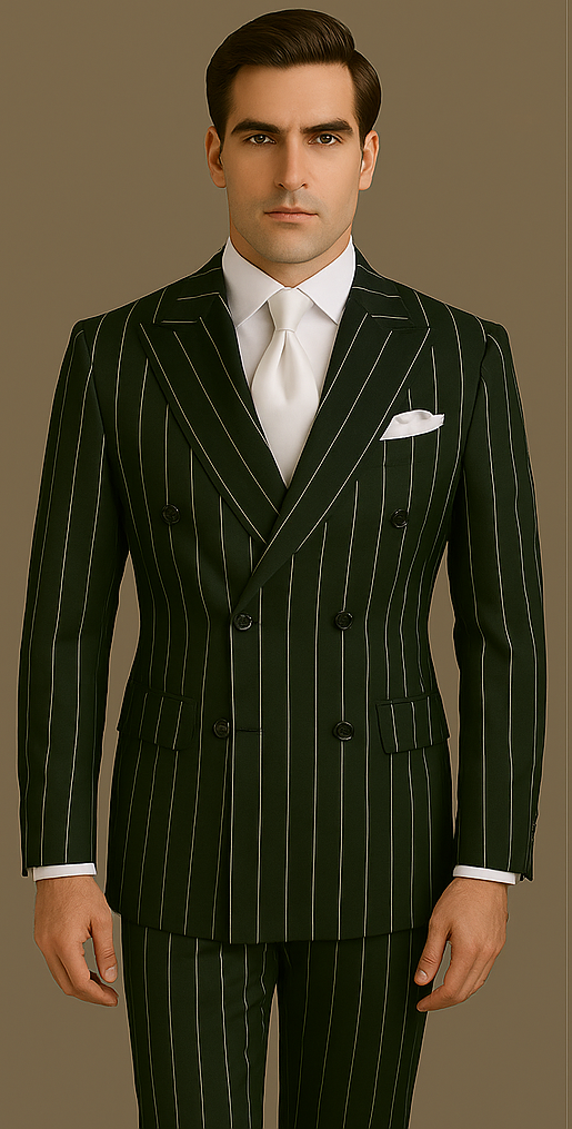 Rossi Man Milano RM1727 – Men's 3-Piece Slim Fit Suit |Formal Wear - 34R