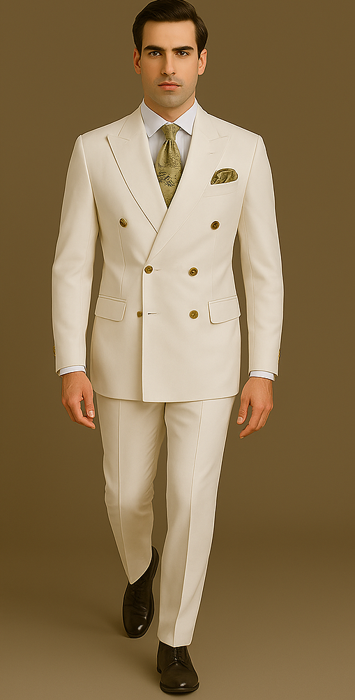Rossi Man Milano RM1770 – Men's Modern Slim Fit 3-Piece Suit | Formal - 34R