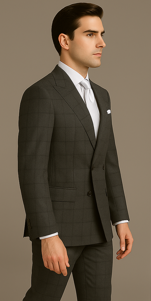 Rossi Man Milano RM1791 Classic Tailored Suit for Men | Formal Wear