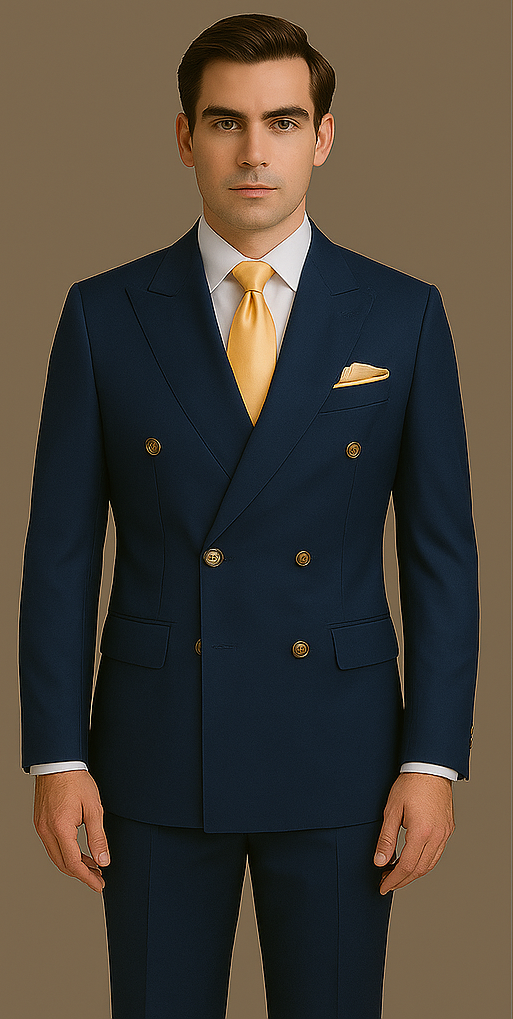 Rossi Man RM1102 – Milano Collection Modern Fit Suit for Men | Stylish Formal Wear - 34R