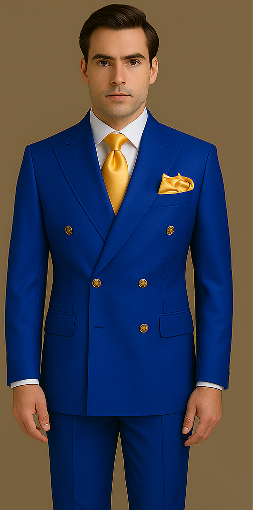 Rossi Man RM1375 – Milano Series Modern 3-Piece Suit for Men - 34R