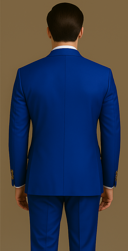 Rossi Man RM1375 – Milano Series Modern 3-Piece Suit for Men - 34R
