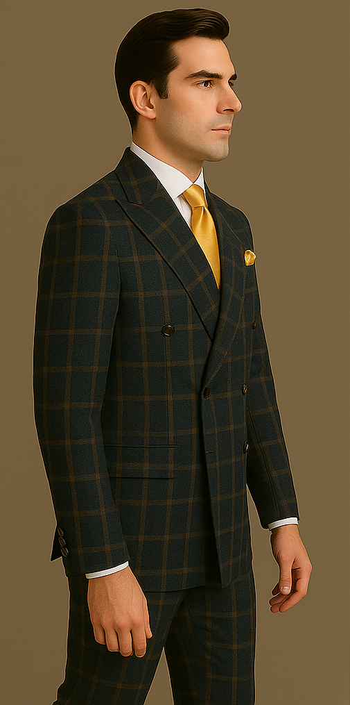 Rossi Man RM1790 – Elegant Slim Fit Milano Suit for Men | Stylish Formal Attire - 34R