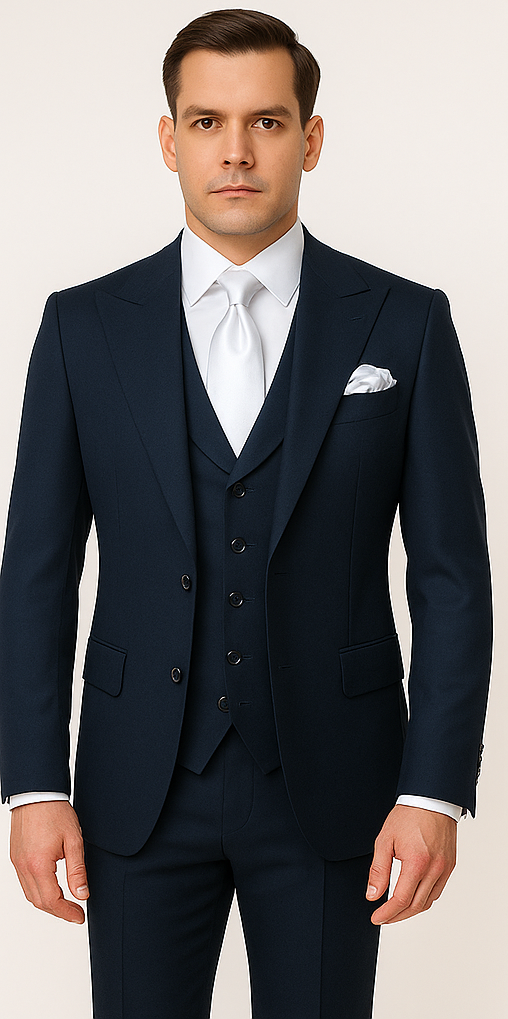 Rossi Man Sam Collection RM2302 – Elegant Men's Suit for Formal - 38R