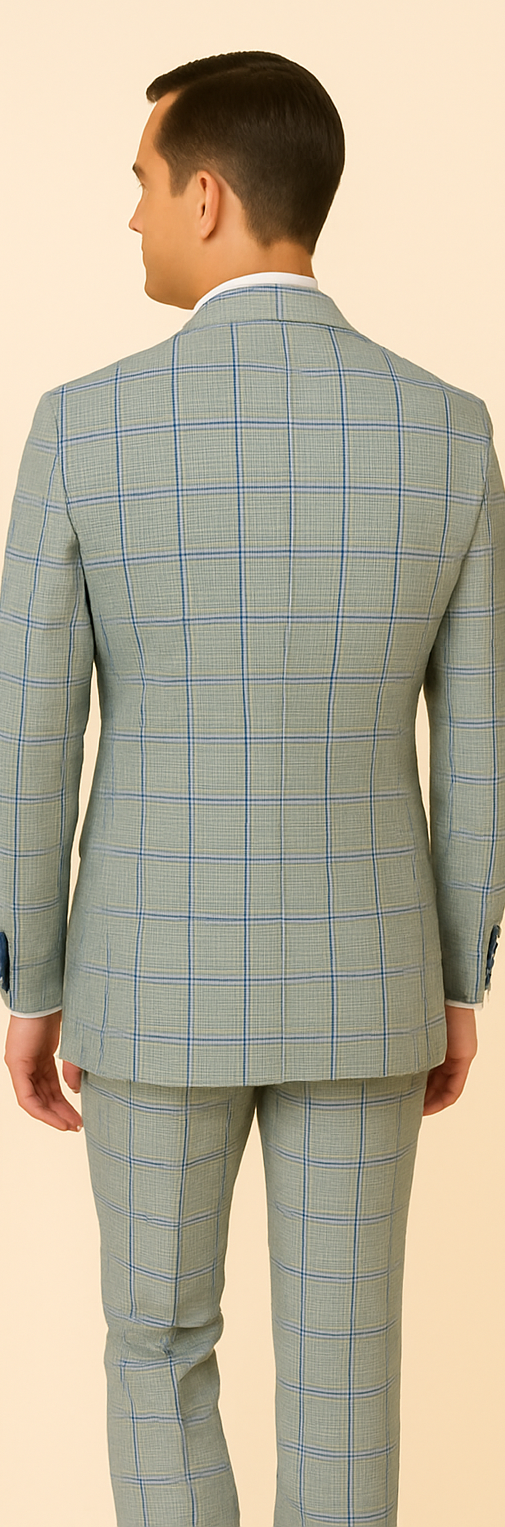 Rossi Man Tom RM1856 – Modern Fit 2-Piece Suit for Stylish Men - 34R