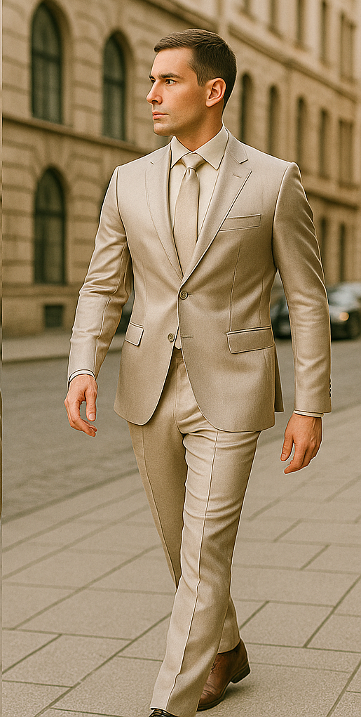 Rossiman Men’s Gray Shiny Sateen Suit – Sleek & Modern Formalwear - 38 Short Jacket+32 Waist Adjustable 28to34)(Height: 5’4”to5’7”)(Neck 15-16.5)S-M)
