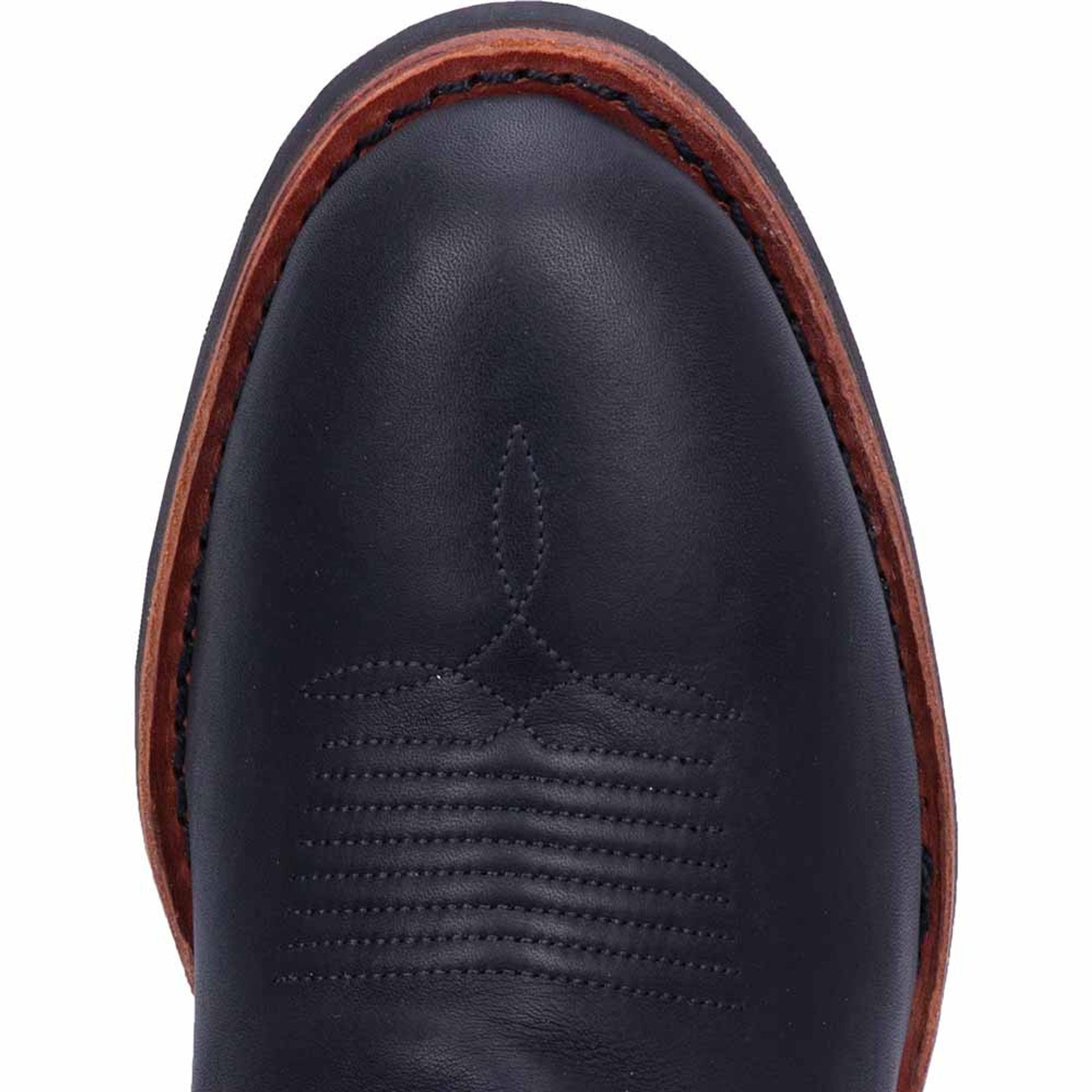 Dan Post Mens Albuquerque 12 Round Toe Black Leather Cowboy Boot - 7D