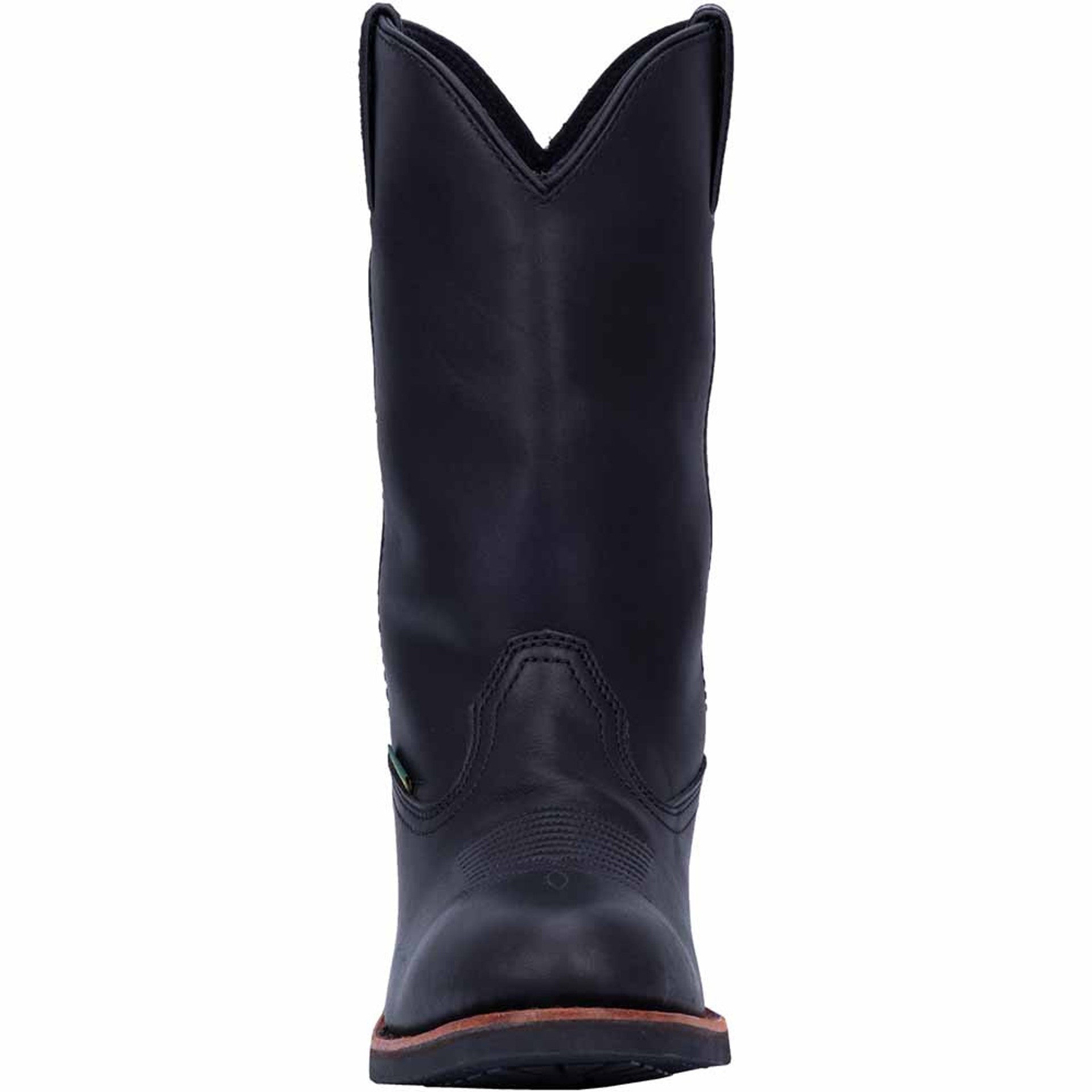Dan Post Mens Albuquerque 12 Round Toe Black Leather Cowboy Boot - 7D