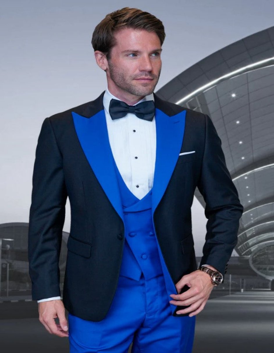 Mens Royal 3 PC Modern Fit Tuxedo - Coat Size 38