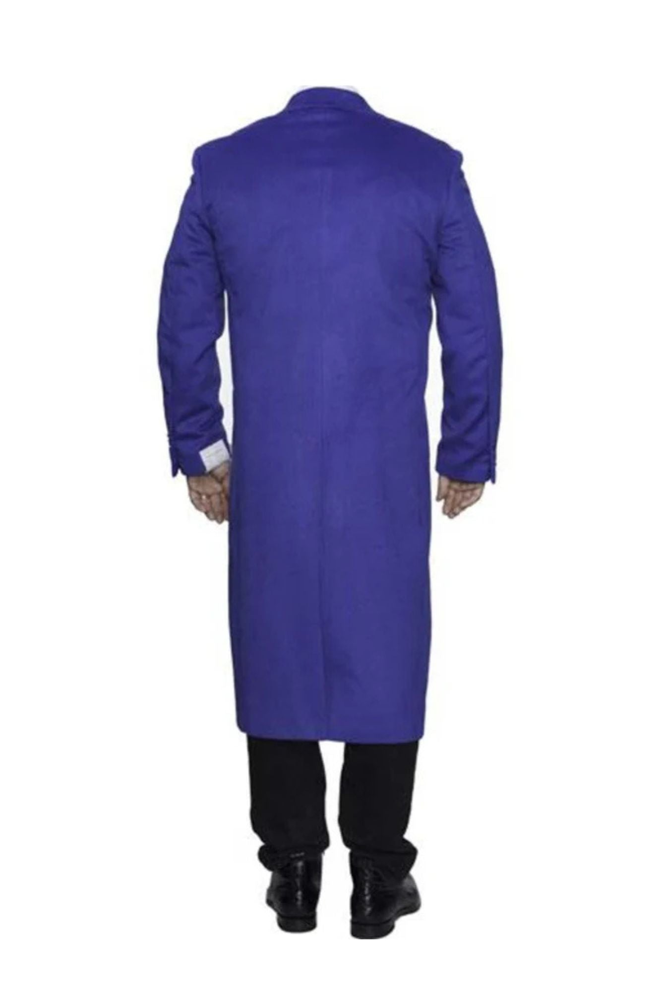 Full Length Royal Blue Wool Dress Ankle length Top Coat/Overcoat - Coat Size 38