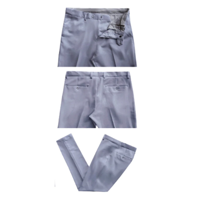 Cotton Suit - Summer Stretch Fabric - Mens Cotton-Stretch Fashion Suit Silver S9010