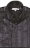 "Men's Sports Shirt - Regular Fit, Fancy Chain Pattern in Black"