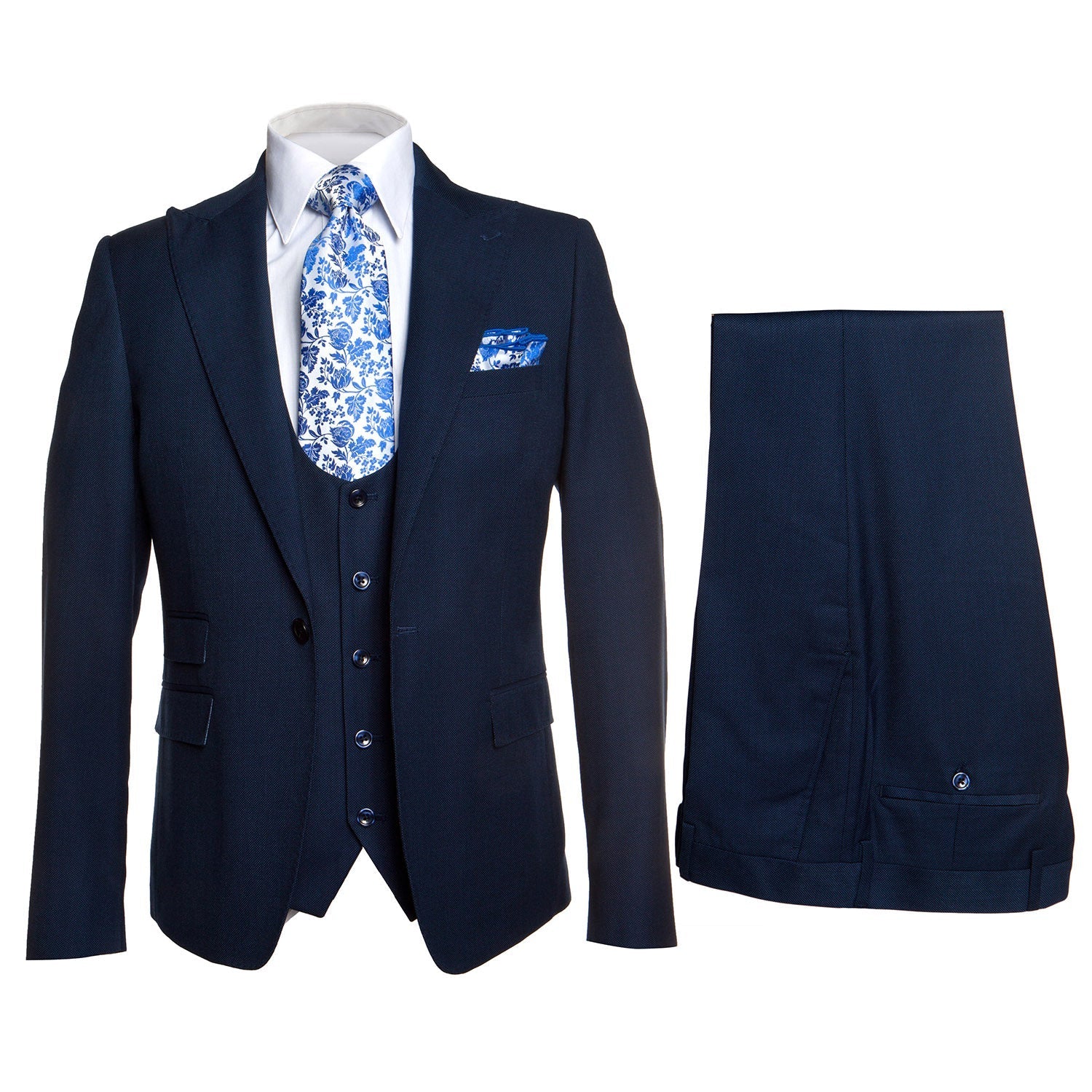 ROSSI MAN SLIM FIT 3 PIECE SUIT SYDNEY II RM1102 - 34R