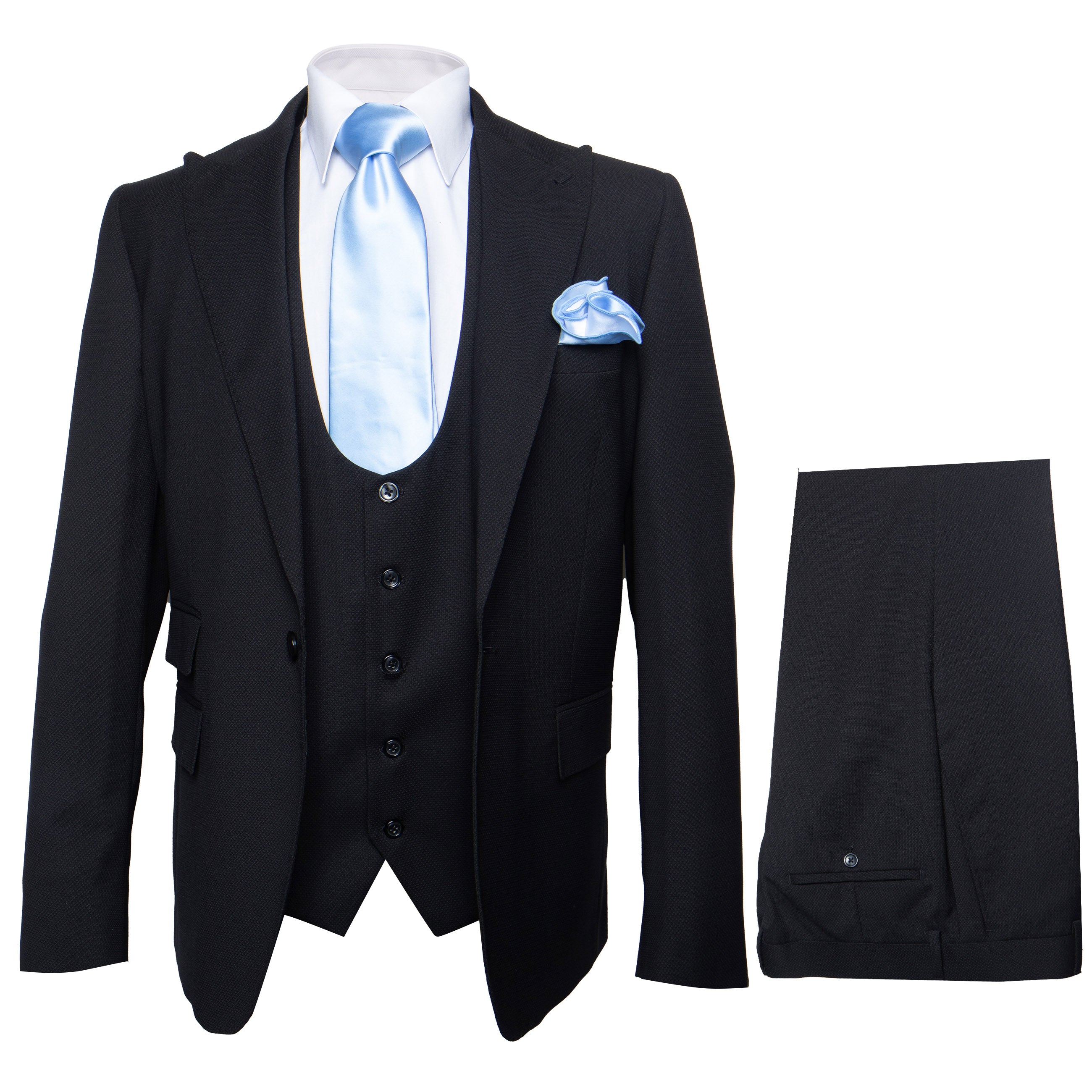 ROSSI MAN SLIM FIT 3 PIECE SUIT SYDNEY II RM1310 - 34R