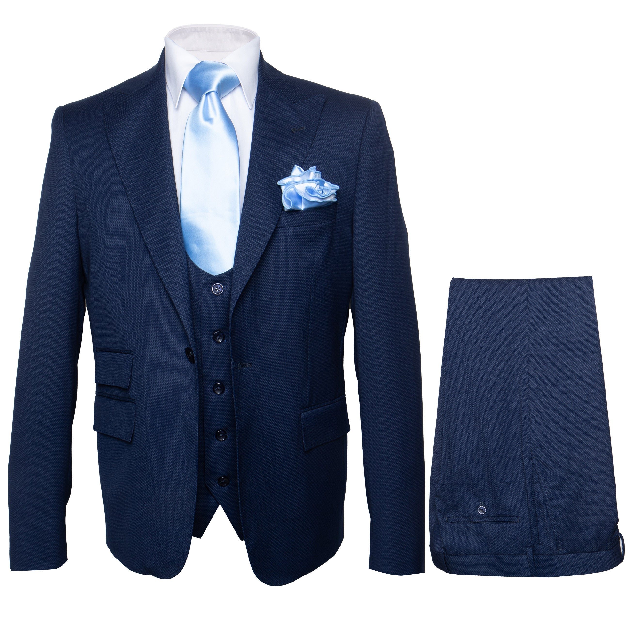 ROSSI MAN SLIM FIT 3 PIECE SUIT SYDNEY II RM1311 - 34R