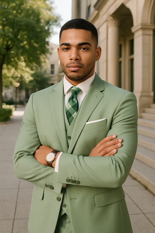 Sage Green Suits - Light Green Suit - Summer Color Suit