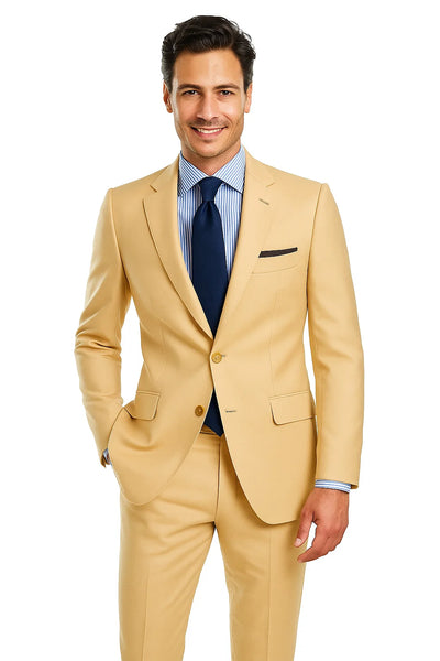 Sand Linen Summer Fabric Suit