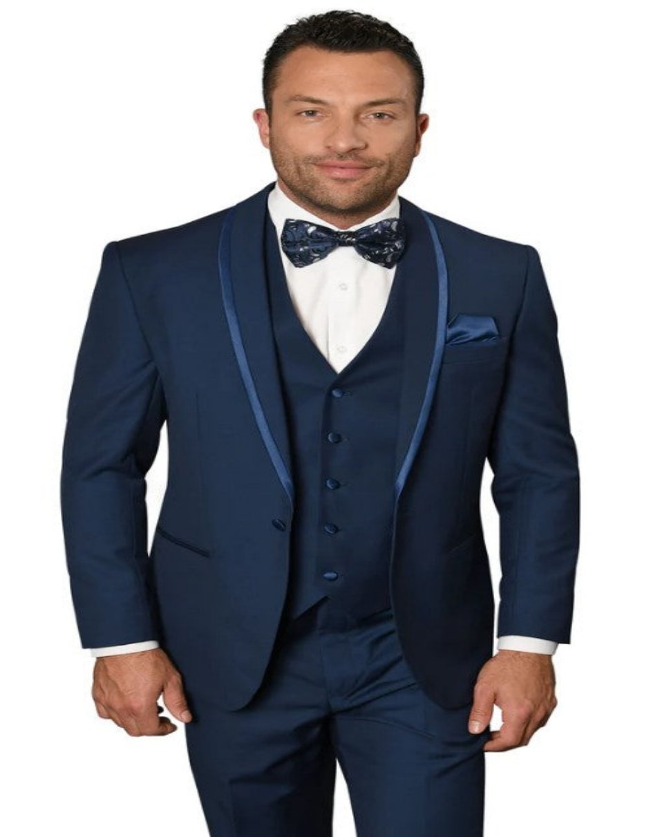 Mens Sapphire Tailored Fit Tuxedos - Coat Size 38
