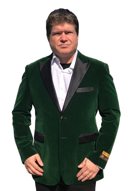 Green velvet suit Many Styles & Brands $99UP Big And Tall Blazers Velvet Clearance Cheap Priced Green Blazer Sport Coat - S Or Small