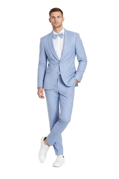 Prom 2026 Suit - Sky Blue Prom Tuxedo - Summer Slim Fit Suits
