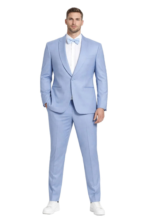 Prom 2026 Suit - Sky Blue Prom Tuxedo - Summer Slim Fit Suits