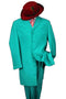 Cheap Priced Suit- Mens 2pc Classic Long Fashion Zoot  Sky Blue Suit