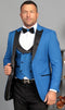 Ultra Slim Fit Prom 2025 Tuxedos - Royal Prom 2025 Suits With Double Breasted Vest - Homecoming Suit