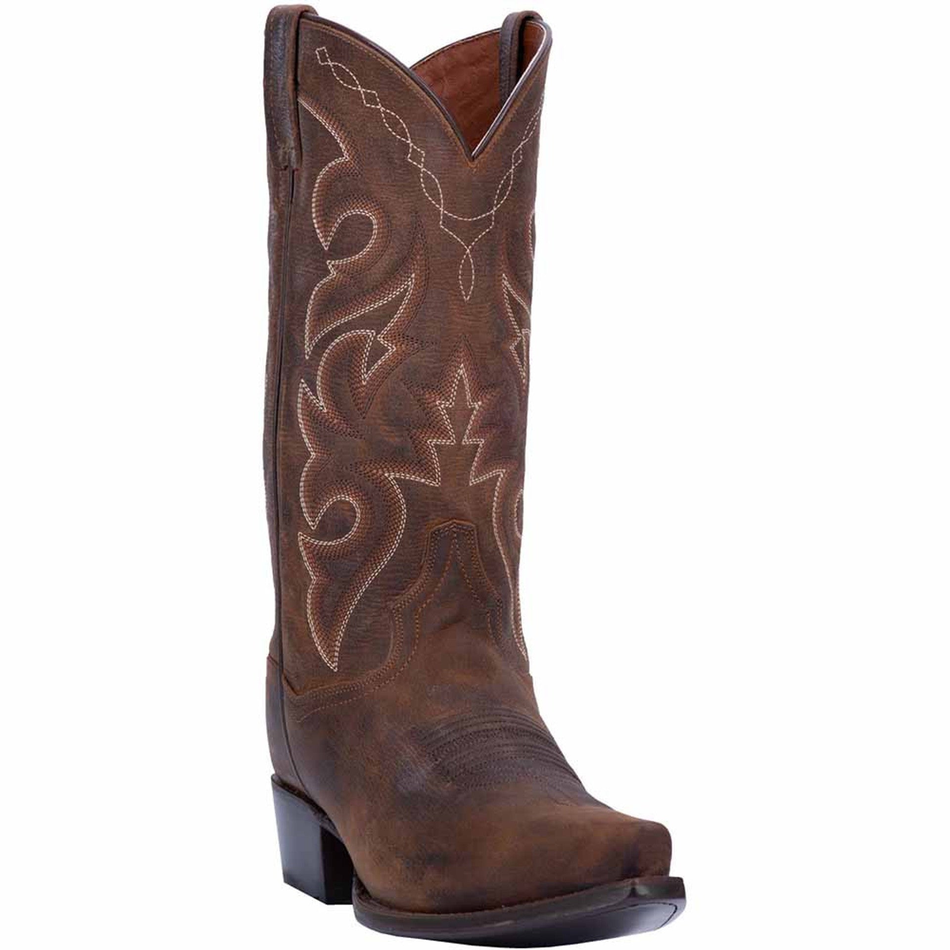 Dan Post Mens Renegade Bay Apache 13 Snip Toe Leather Cowboy Boot - 7D
