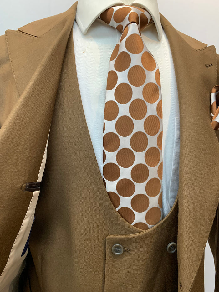 Rossi Man Suit - Tan Gray Black Navy Camel French Blue Suit - 38 Short Jacket+32 Waist Adjustable 28to34)(Height: 5 4 to5 7 )(Neck 15-16.5)S-M)