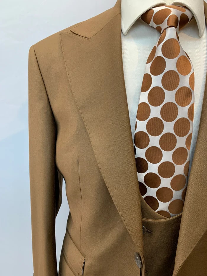 Rossi Man Suit - Tan Gray Black Navy Camel French Blue Suit - 38 Short Jacket+32 Waist Adjustable 28to34)(Height: 5 4 to5 7 )(Neck 15-16.5)S-M)