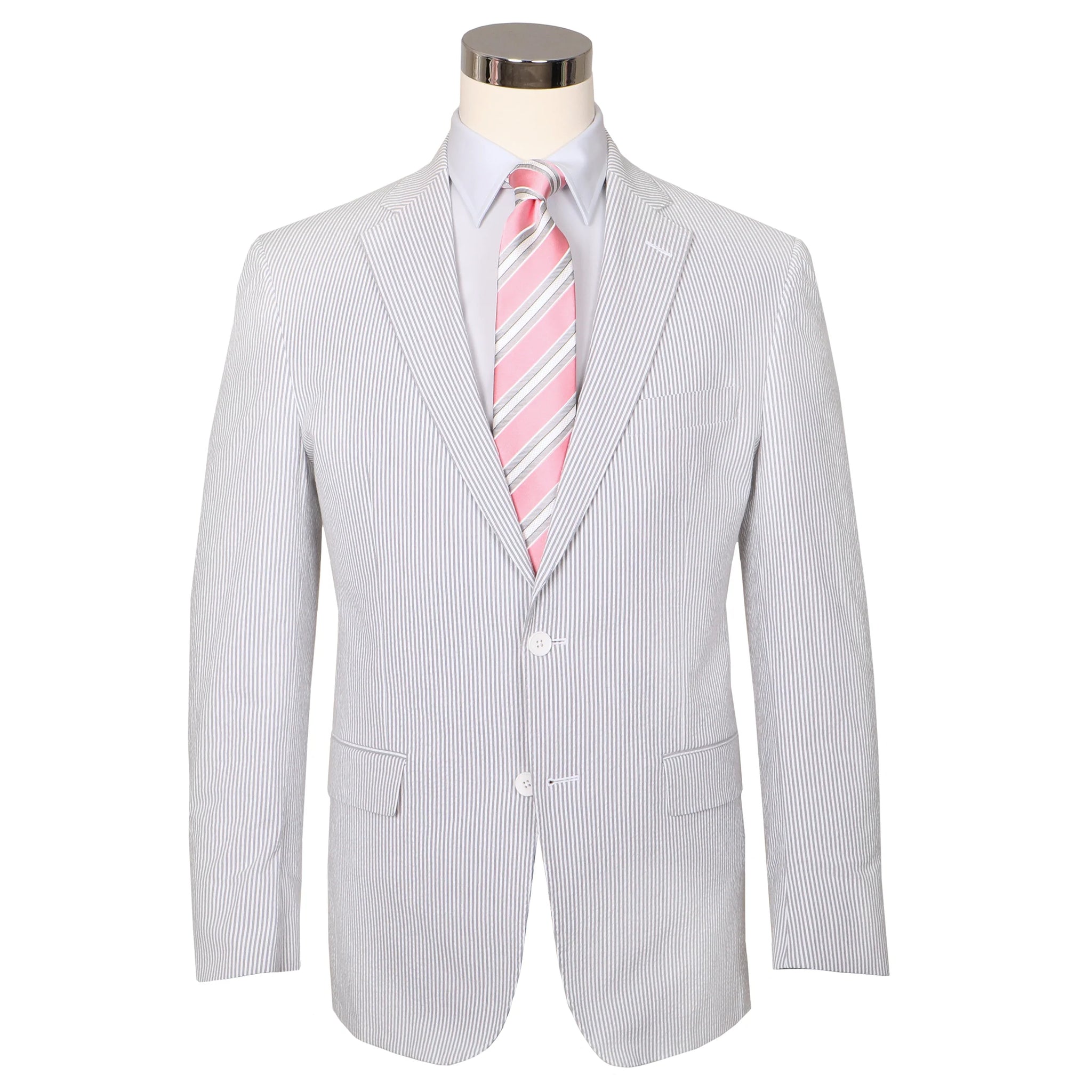 Seersucker Blazer - Pink Lemonade Seersucker Sport Coat main image 1