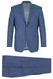 Cheap Priced Suit - Mens Two Button Slim Fit Hack Pocket Steel Blue Suit