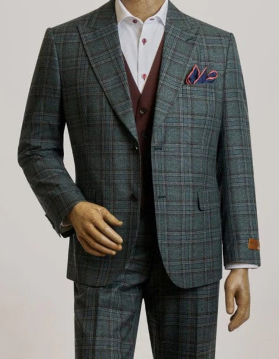 Coat Steve Harvey Suits - Green Suit