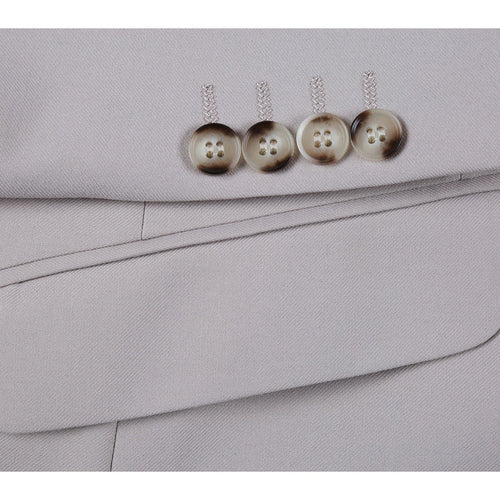 Cheap Priced Suit- Mens Basic Two Button Classic Fit StoneTan Suit