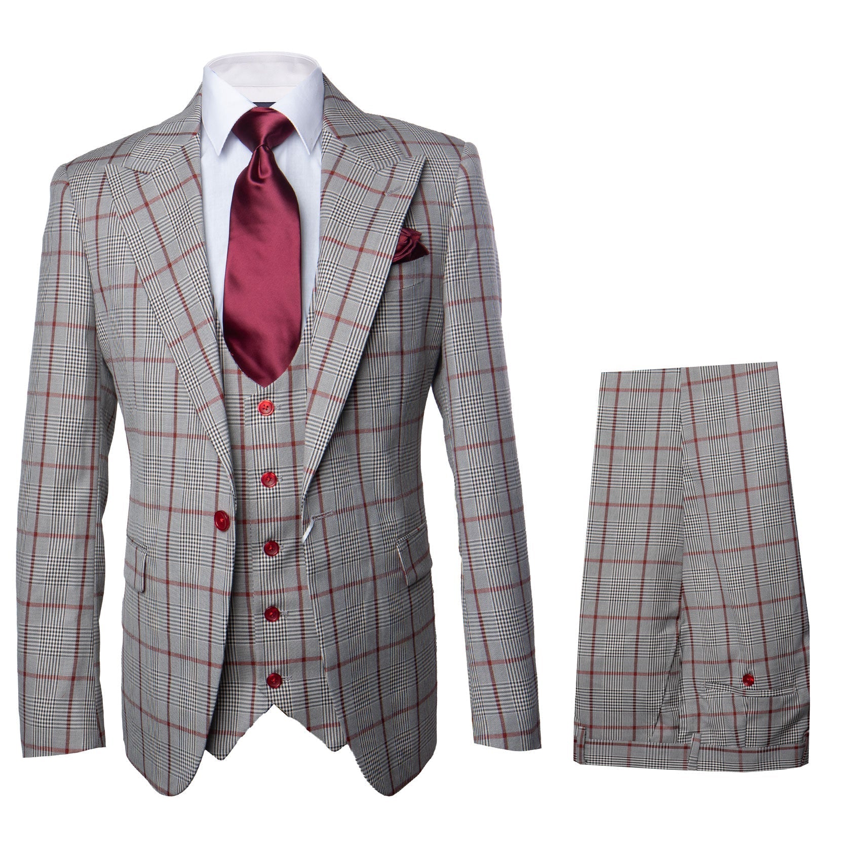 Rossi Man RM1854 Tom – Men's Slim Fit Suit for Men - 34R