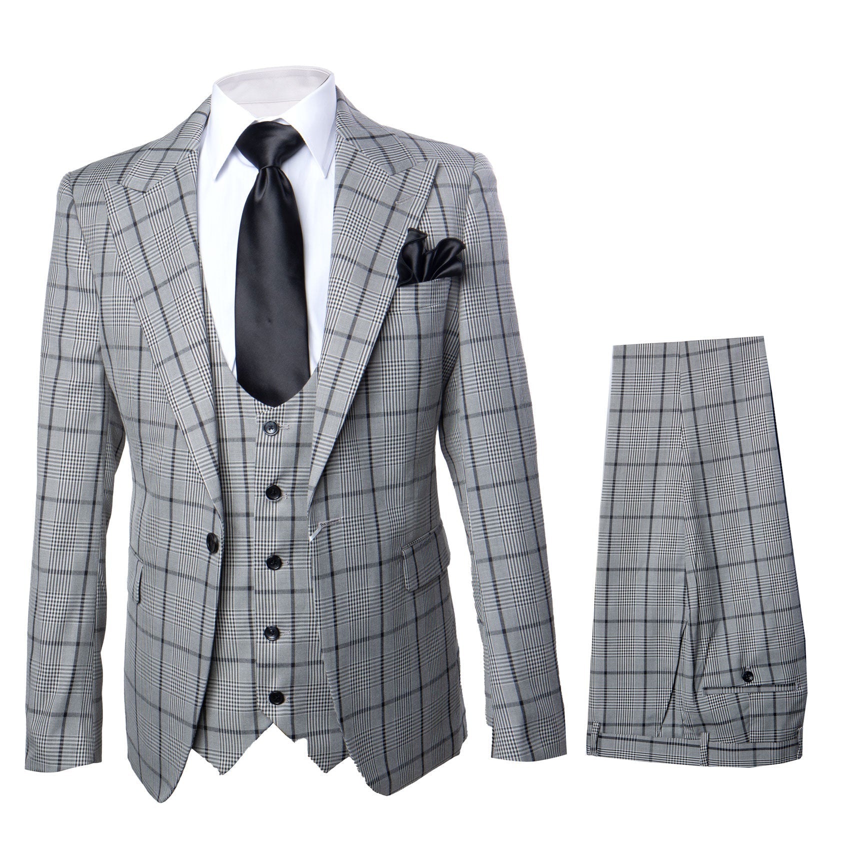Rossi Man Tom RM1855 – Elegant Men's Tailored Suit for Formal Occasions - 34R