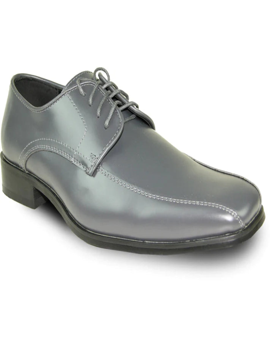MENS CLASSIC BICYCLE SQUARE POINTY TOE PATENT SHOE IN BLACK - 6.5M